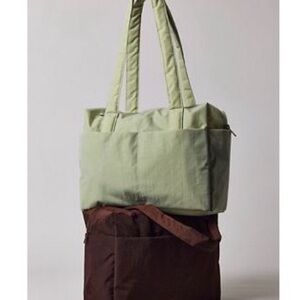 Light Green Quilted Tote Bag - Women